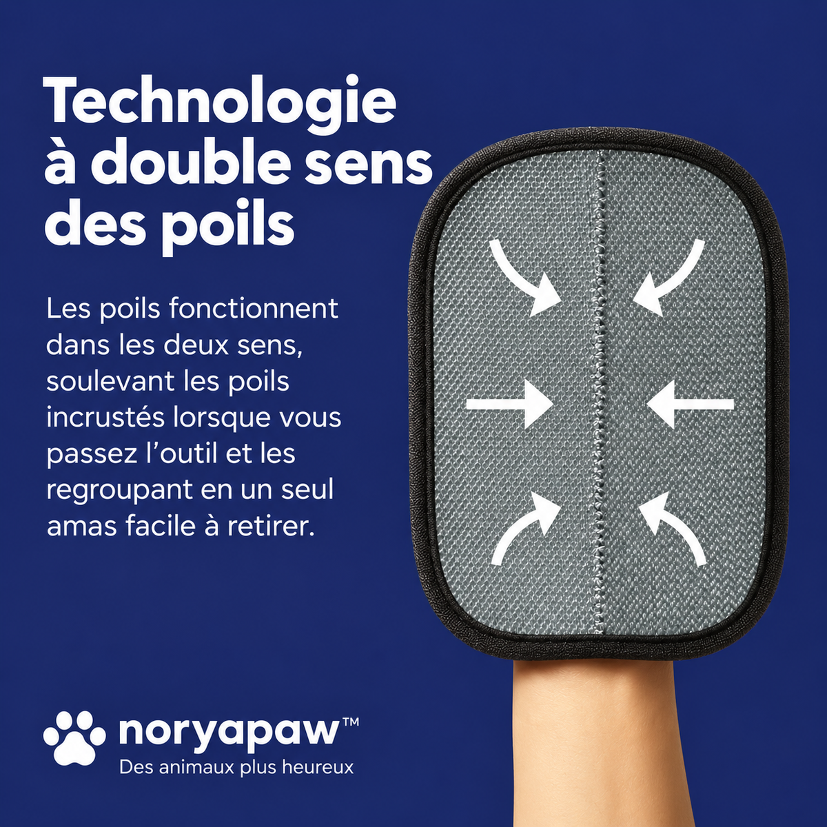 Le Gant Anti-Poils Noryapaw